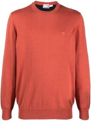 Timberland logo-embroidered cotton jumper