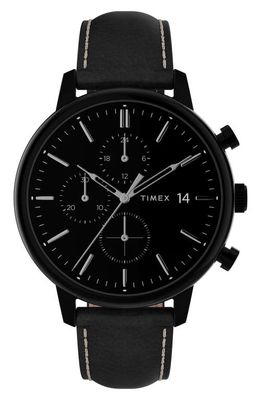Timex Chicago Chronograph Leather Strap Watch