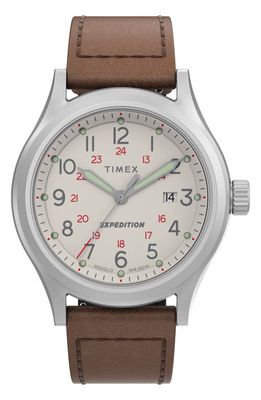 Timex Expedition Sierra Leather Strap Watch