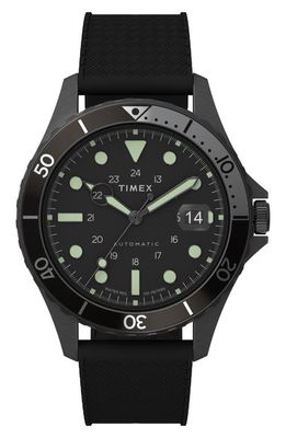 Timex Navi XL Automatic Synthetic Rubber Strap Watch