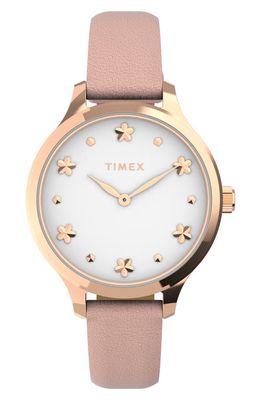 Timex Peyton Leather Strap Watch