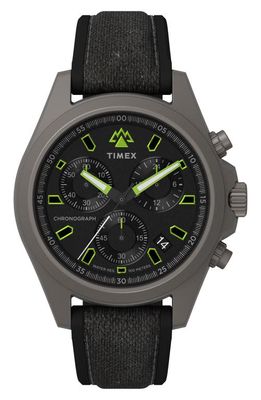 Timex® Expedition North® Field Chronograph Mixed Media Strap Watch, 43mm in Black 