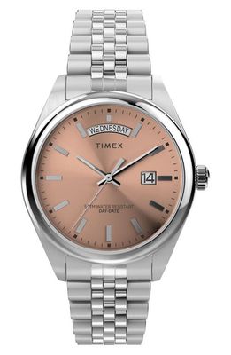 Timex® Legacy Bracelet Watch, 41mm in Stainless Steel 