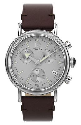 Timex Waterbury Standard Leather Strap Watch