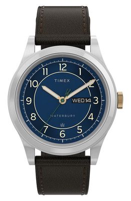 Timex Waterbury Traditional Leather Strap Watch