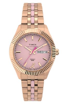 Timex x BCRF Waterbury Legacy Boyfriend Bracelet Watch