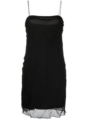 Timothy Han / Edition bias-cut layered slip dress - Black