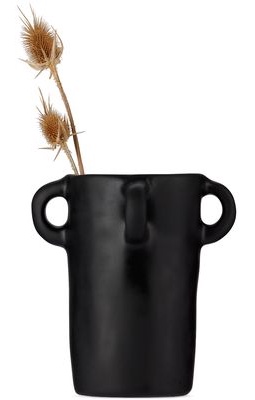 Tina Frey Designs Black Loopy Small Vase