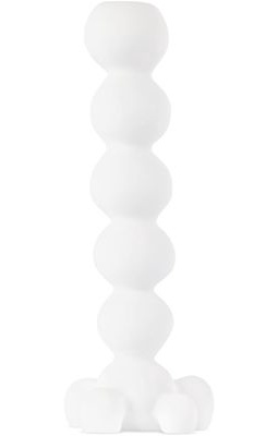 Tina Frey Designs White Bubble Extra Tall Candle Holder