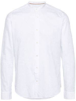 Tintoria Mattei band-collar cotton shirt - White