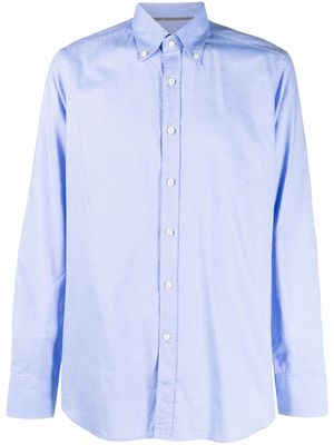 Tintoria Mattei button-down cotton shirt - Blue