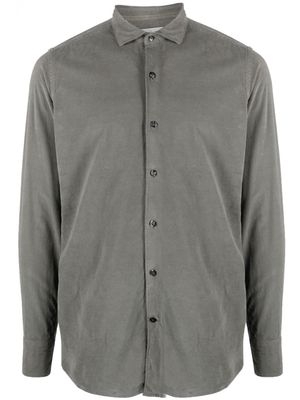 Tintoria Mattei button-up spread-collar shirt - Grey