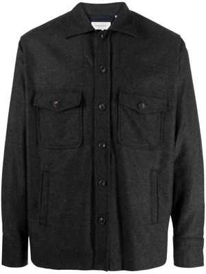 Tintoria Mattei buttoned knitted shirt jacket - Grey