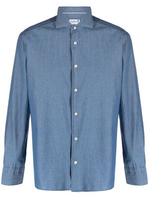 Tintoria Mattei long-sleeve cotton denim shirt - Blue