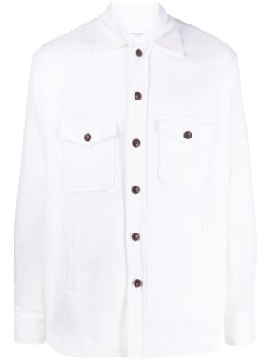 Tintoria Mattei long sleeve shirt jacket - White
