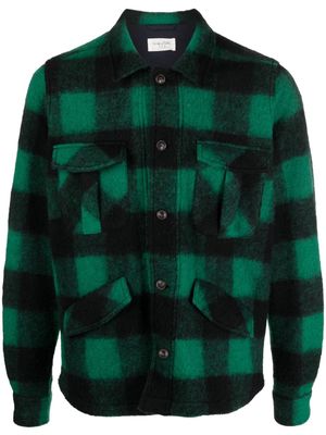 Tintoria Mattei plaid-check flannel shirt - Green