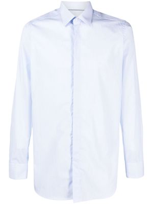 Tintoria Mattei slim-fit striped cotton shirt - White