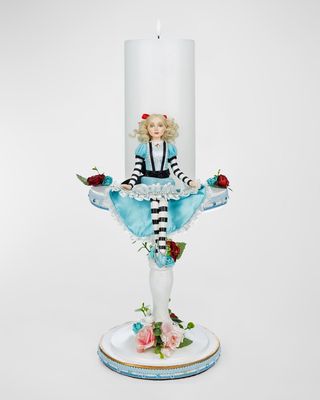 Tiny Alice Pillar Candle, Pastel