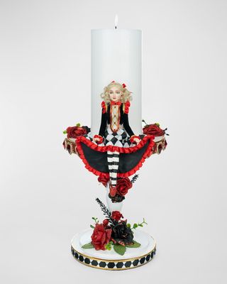 Tiny Alice Pillar Candle, Red