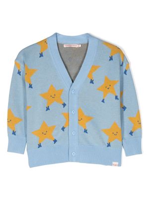 Tiny Cottons Dancing Stars cotton cardigan - Blue