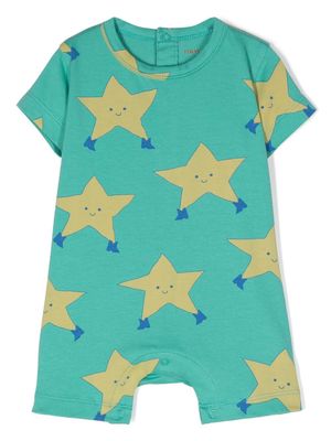 Tiny Cottons Dancing Stars rompers - Green