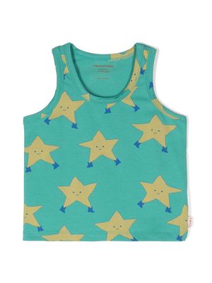 Tiny Cottons Dancing Stars tank top - Green