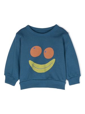 Tiny Cottons graphic-print organic cotton sweatshirt - Blue