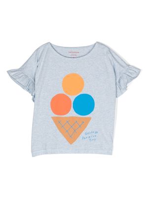 Tiny Cottons ice-cream print T-shirt - Blue