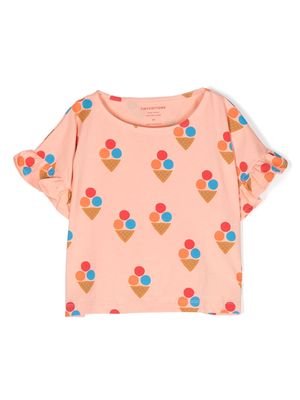 Tiny Cottons ice-cream print T-shirt - Pink