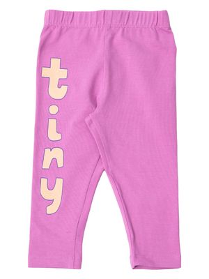 Tiny Cottons logo-print track pants - Purple