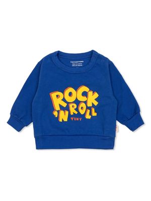 Tiny Cottons Rock 'N' Roll cotton sweatshirt - Blue