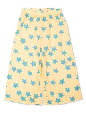 Tiny Cottons Starflowers wide-leg trousers - Yellow