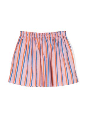 Tiny Cottons striped pleated skirt - Pink