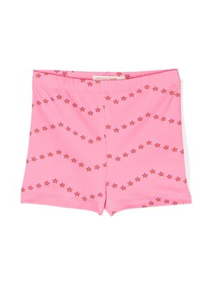 Tiny Cottons Zigzag star-print shorts - Pink