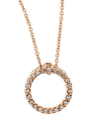 Tiny Treasure Circle of Life Necklace with Diamonds