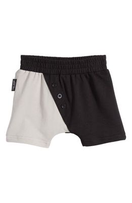 TINY TRIBE Colorblock Stretch Cotton Shorts in Multi