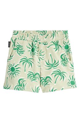 TINY TRIBE Kids' Beachside Cotton French Terry Shorts in Sage