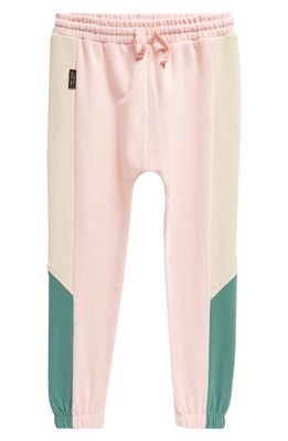 TINY TRIBE Kids' Colorblock Track Pants in Light Pink Multi