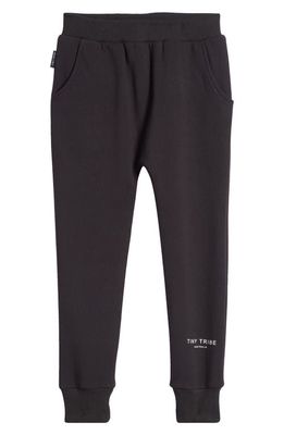 TINY TRIBE Kids' Core Signature Sweatpants in Black