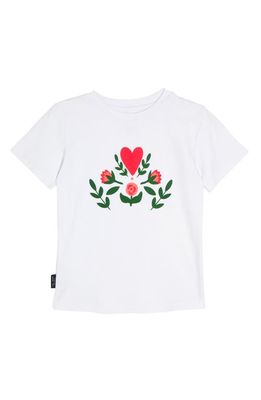 TINY TRIBE Kids' Lovely Graphic Tee in White