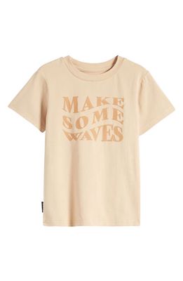 TINY TRIBE Kids' Make Waves Graphic Tee in Butterscotch