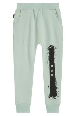 TINY TRIBE Kids' Paint Stroke Sweatpants in Sage