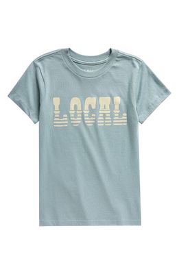 Tiny Whales Kids' Local Graphic T-Shirt in Stone Blue