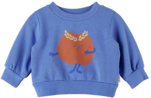 TINYCOTTONS Baby Blue 'Delicious Champion' Sweatshirt