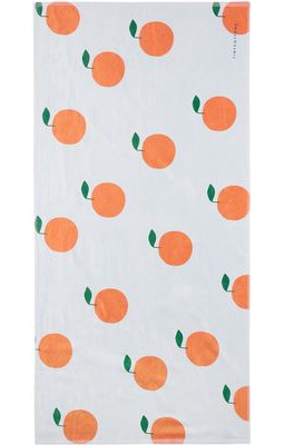 TINYCOTTONS Baby Blue Oranges Beach Towel