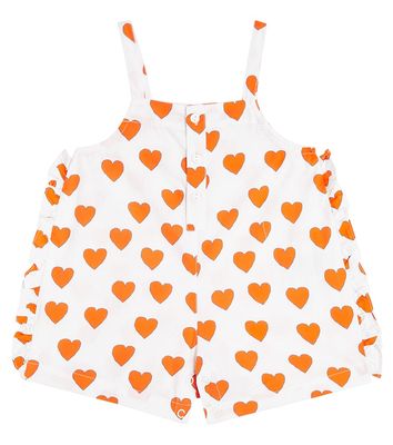 Tinycottons Baby Hearts cotton poplin playsuit