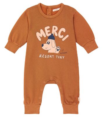 Tinycottons Baby Merci cotton playsuit
