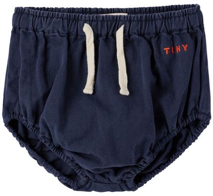 TINYCOTTONS Baby Navy Solid Bloomers