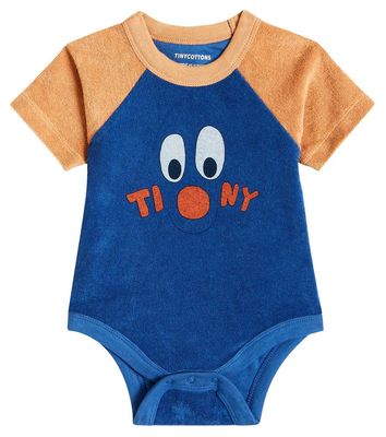Tinycottons Baby printed cotton terry bodysuit