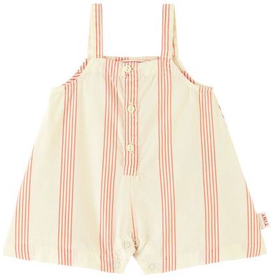 TINYCOTTONS Baby Yellow & Red Stripe Romper